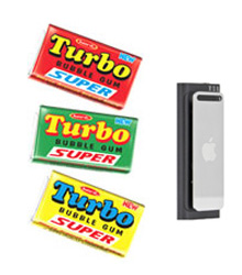 Guma Turbo şi player-ul iPod Shuffle 3G