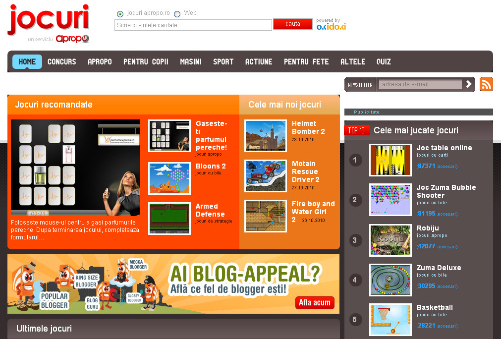 Jocuri online 3D - jocuri.apropo.ro