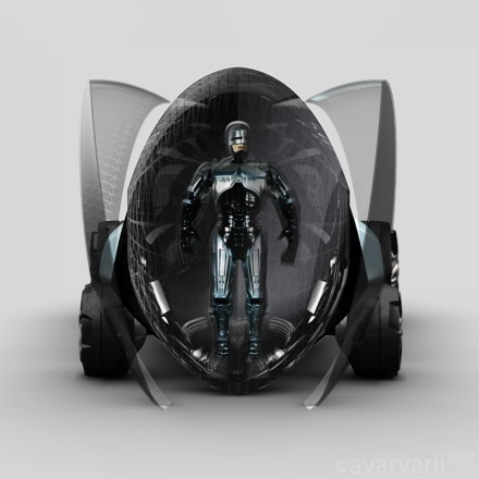 Scaunul din Robocar, rabatabil