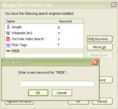 Firefox Keyword Firefox Keyword