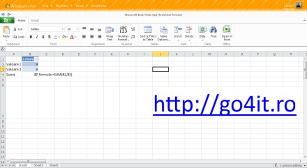 Microsoft Excel online