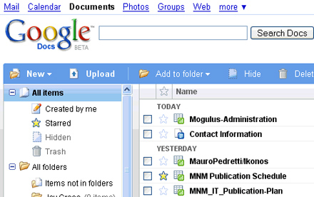 Google Docs Google Docs