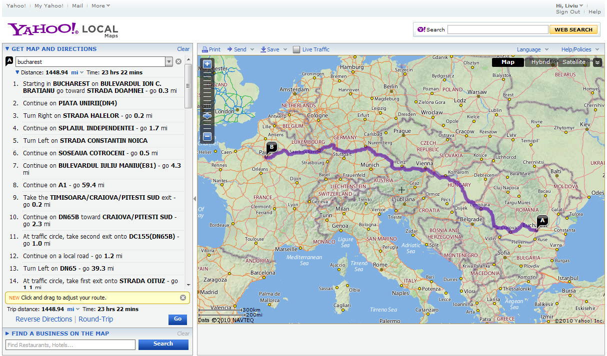 Yahoo Maps