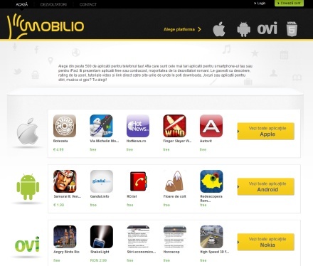 Mobilio.ro – primul site românesc de aplicaţii mobile Mobilio.ro – primul site românesc de aplicaţii mobile