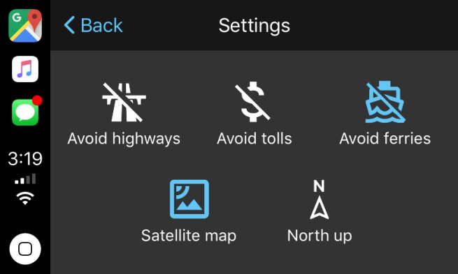 Google Maps for CarPlay