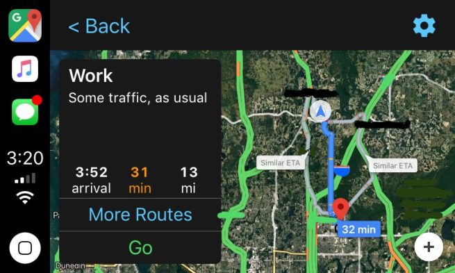 Google Maps for CarPlay