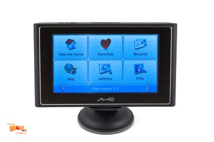 Mio Moov 360 – meniul principal