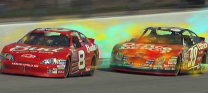 Efecte vizuale impresionante în NASCAR