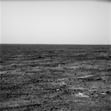 Mars Phoenix Lander – una dintre primele imagini transmise