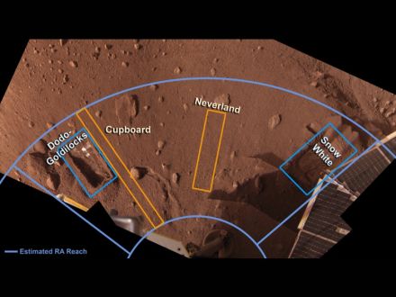 Santurile sapate de Phoenix Lander