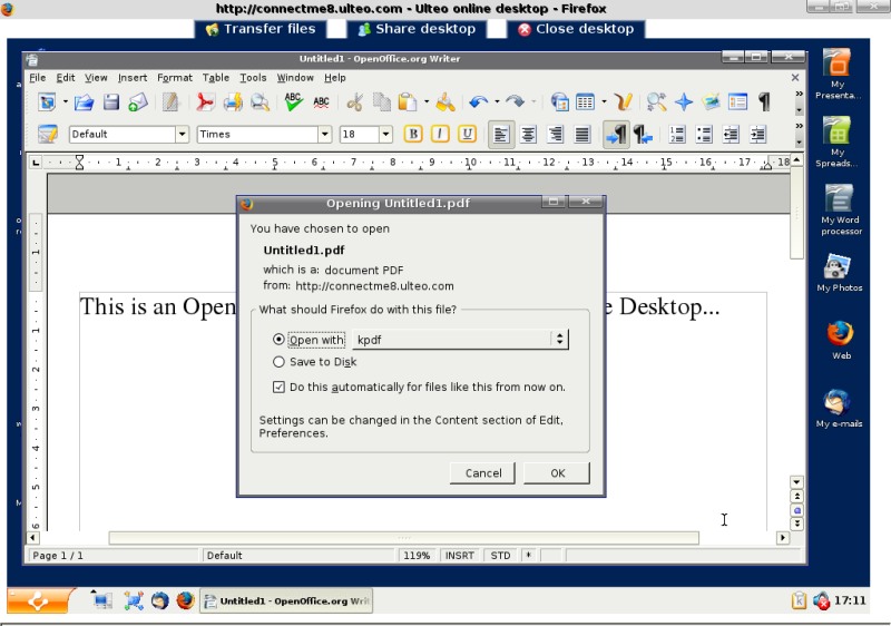 Ulteo Desktop Online